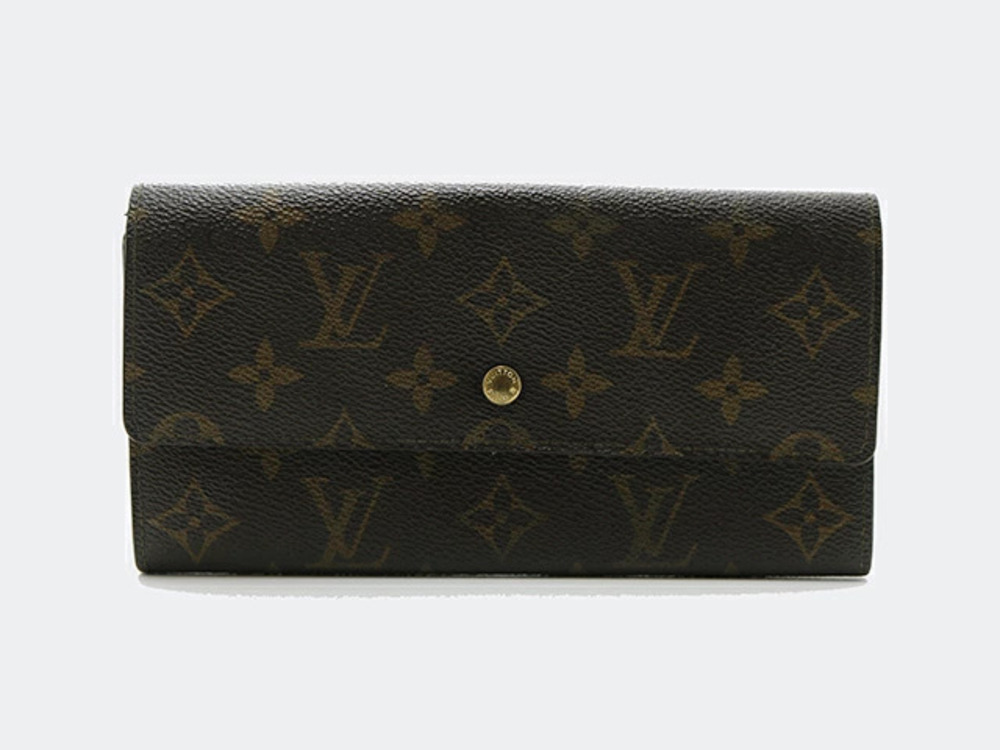 LOUIS VUITTON Pochette Portemonnaie Credit Monogram Card Pocket Long Wallet